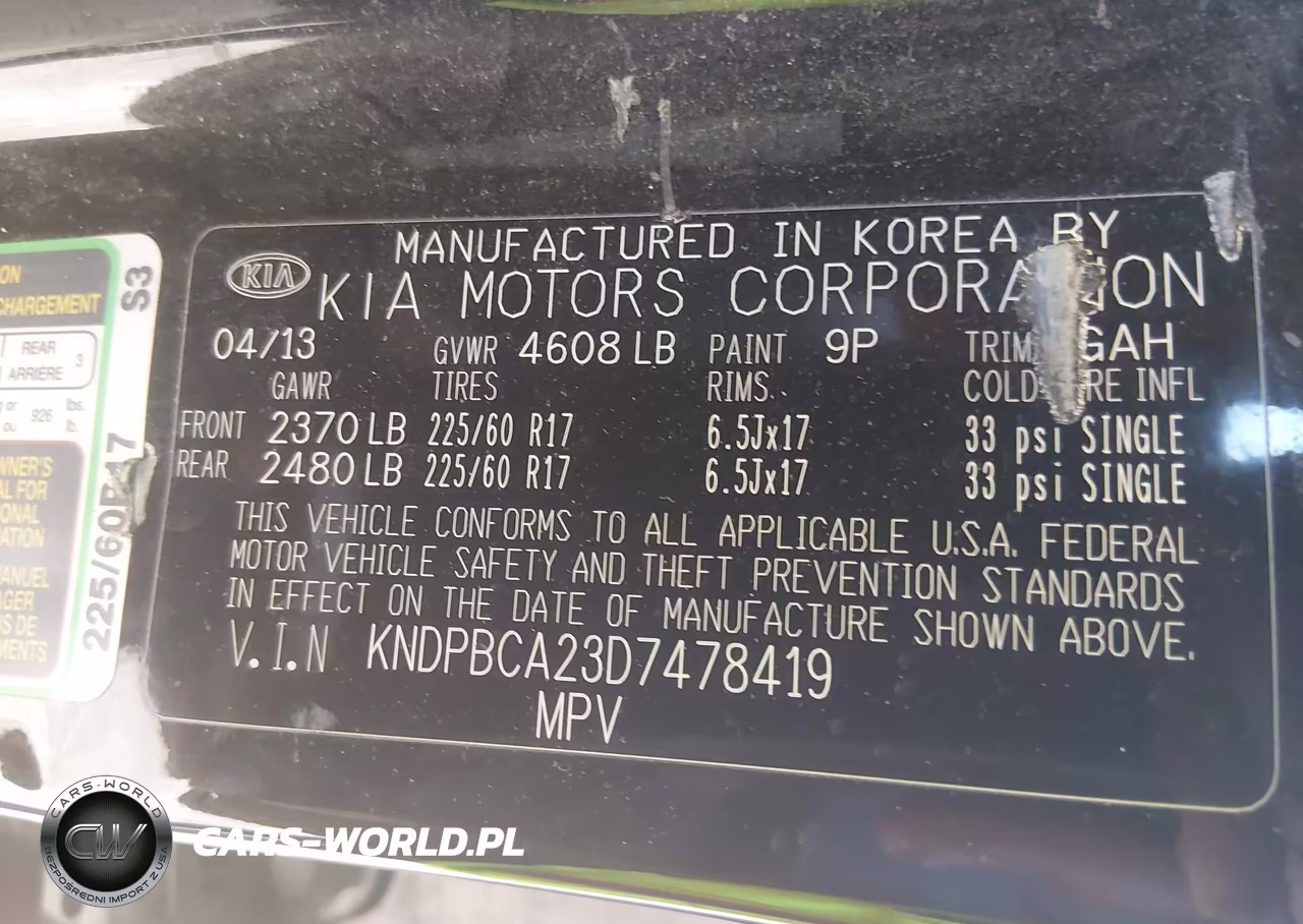 2013 Kia Sportage Lx VIN:KNDPBCA23D7478419 - 9