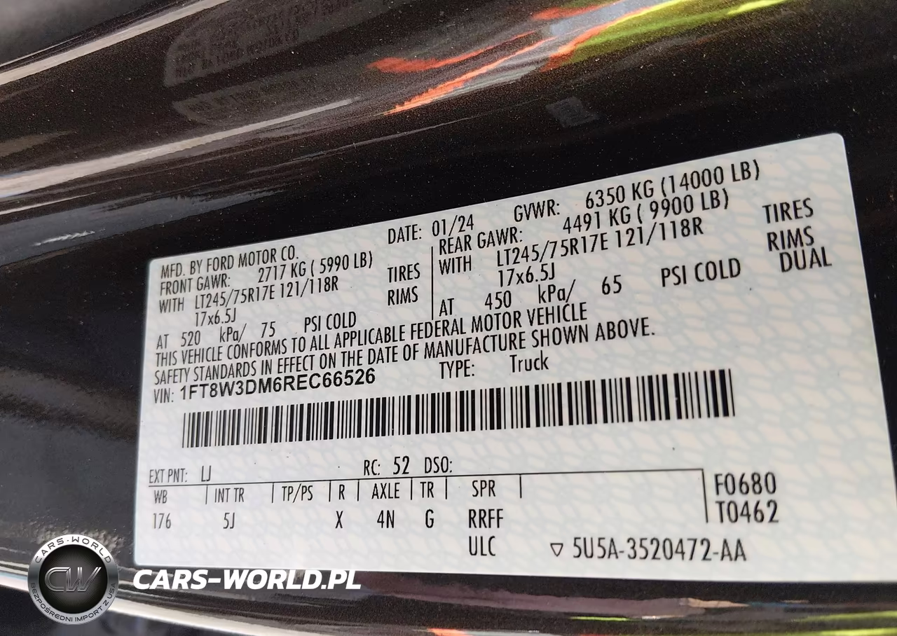 2024 Ford F-350 Lariat VIN:1FT8W3DM6REC66526 - 9