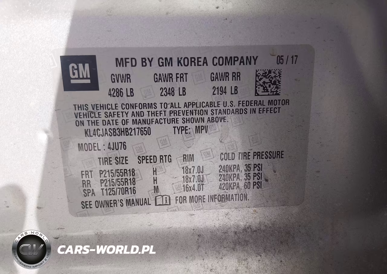 2017 Buick Encore Preferred VIN:KL4CJASB3HB217650 - 9