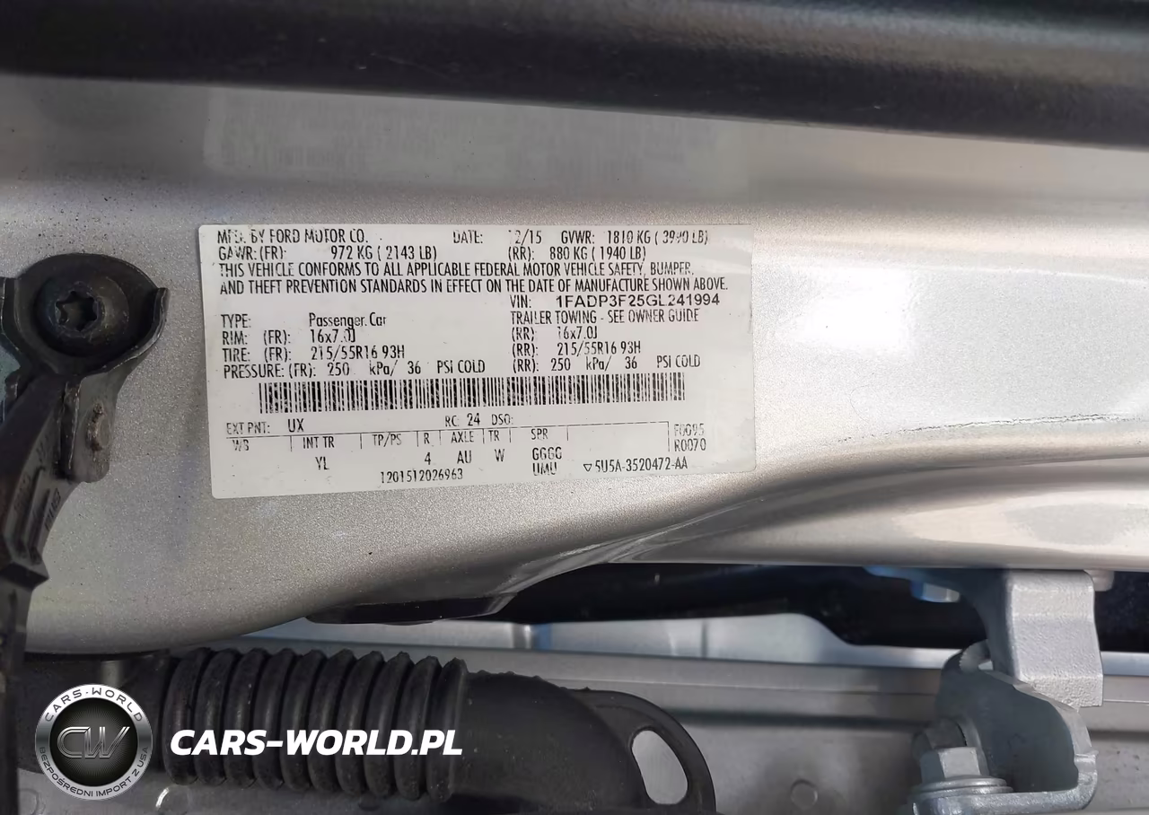 2016 Ford Focus Se VIN:1FADP3F25GL241994 - 9