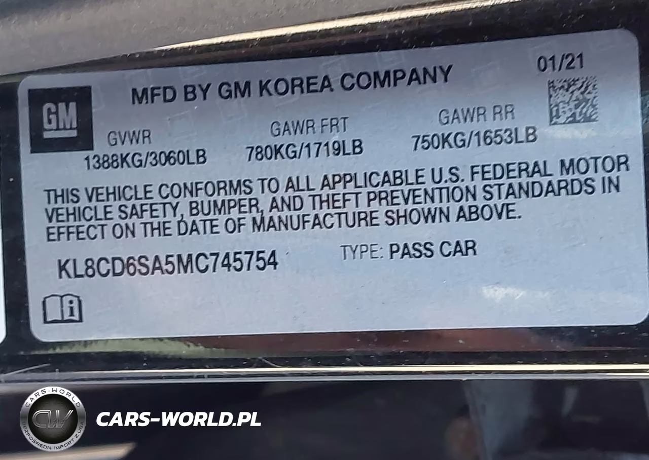 2021 Chevrolet Spark Fwd 1Lt Automatic VIN:KL8CD6SA5MC745754 - 9