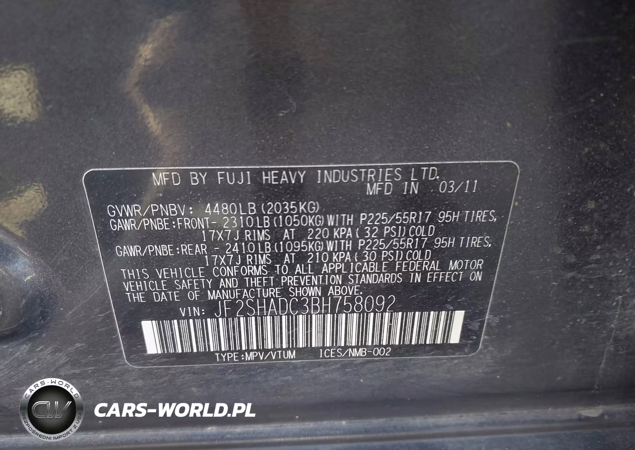 2011 Subaru Forester 2.5X Premium VIN:JF2SHADC3BH758092 - 9