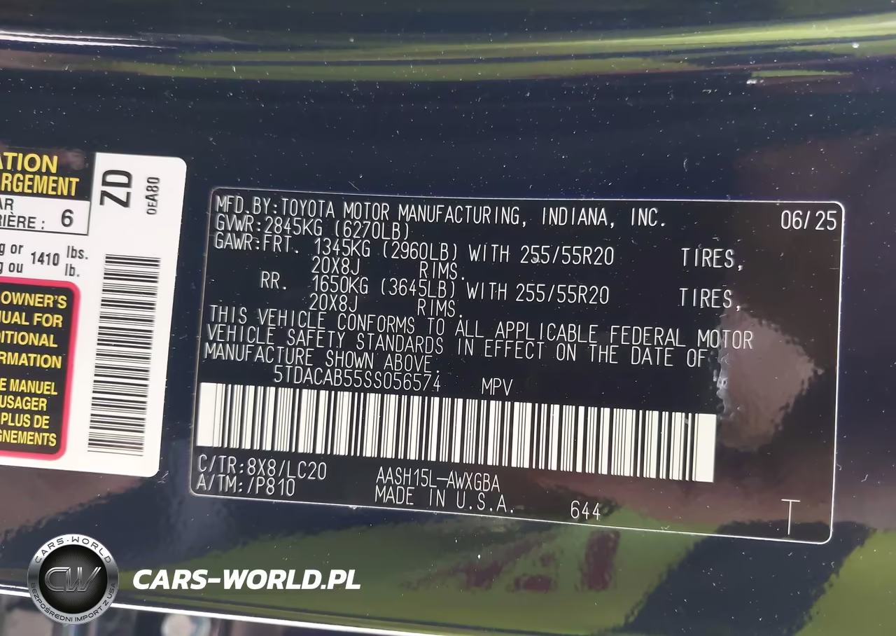2025 Toyota Grand Highlander Hybrid Limited VIN:5TDACAB55SS056574 - 9