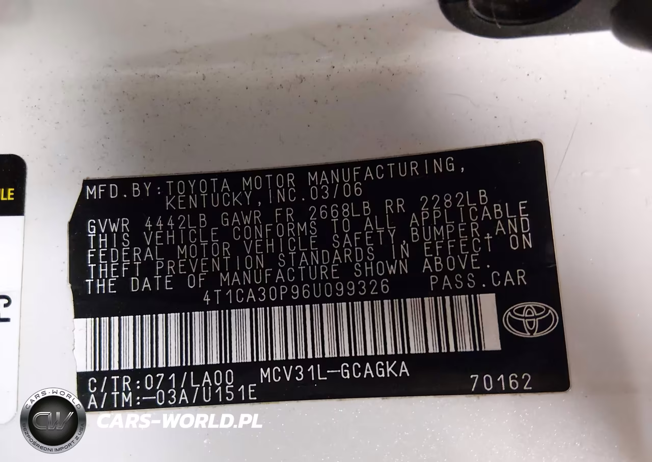 2006 Toyota Camry Solara Sle V6 VIN:4T1CA30P96U099326 - 9