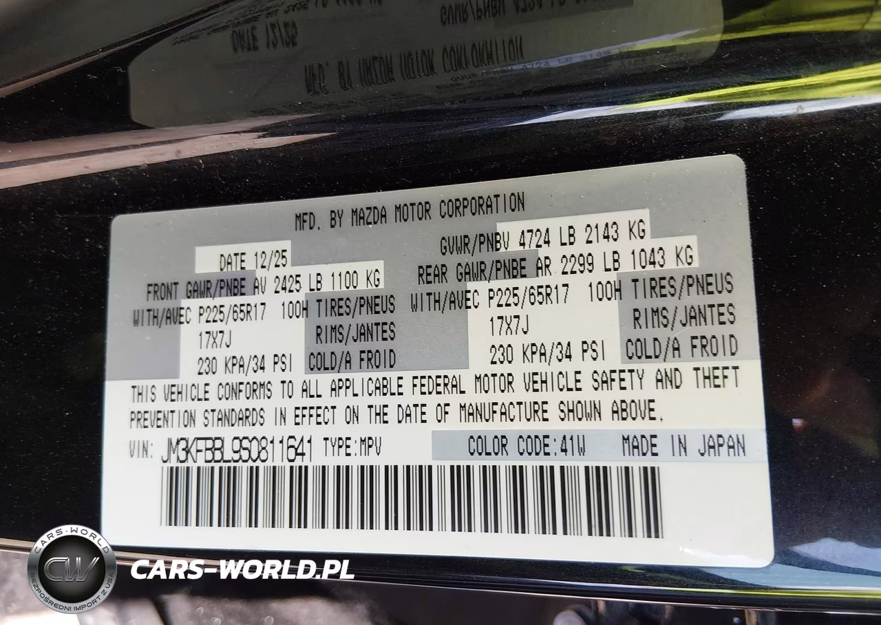 2025 Mazda Cx-5 2.5 S Select VIN:JM3KFBBL9S0811641 - 9