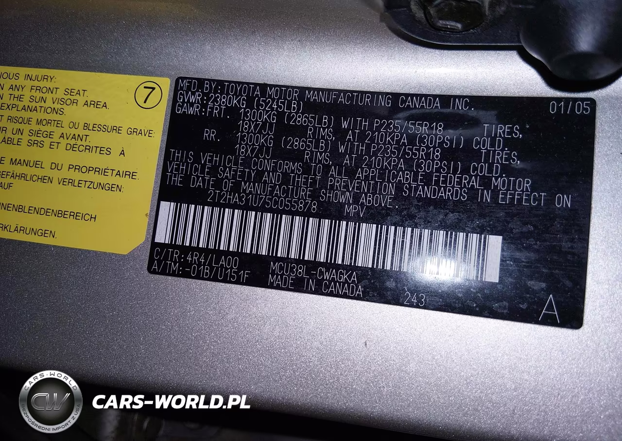 2005 Lexus Rx 330 VIN:2T2HA31U75C055878 - 9