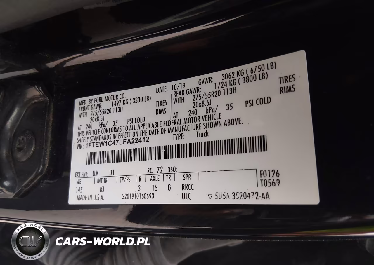 2020 Ford F-150 King Ranch VIN:1FTEW1C47LFA22412 - 9