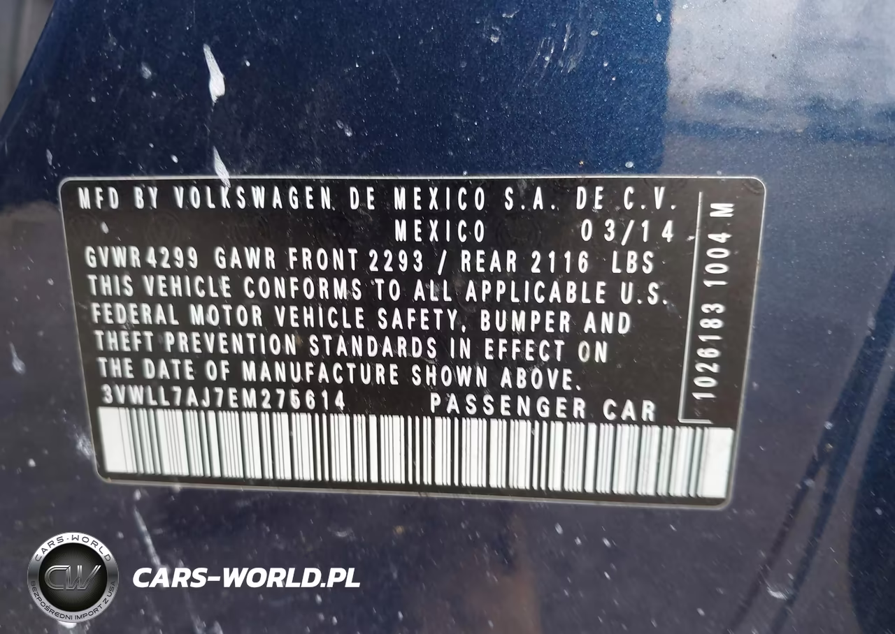 2014 Volkswagen Jetta 2.0L Tdi VIN:3VWLL7AJ7EM275614 - 9