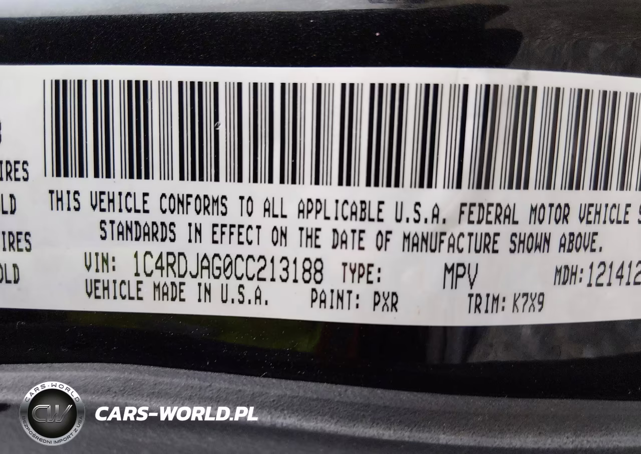 2012 Dodge Durango Sxt VIN:1C4RDJAG0CC213188 - 9