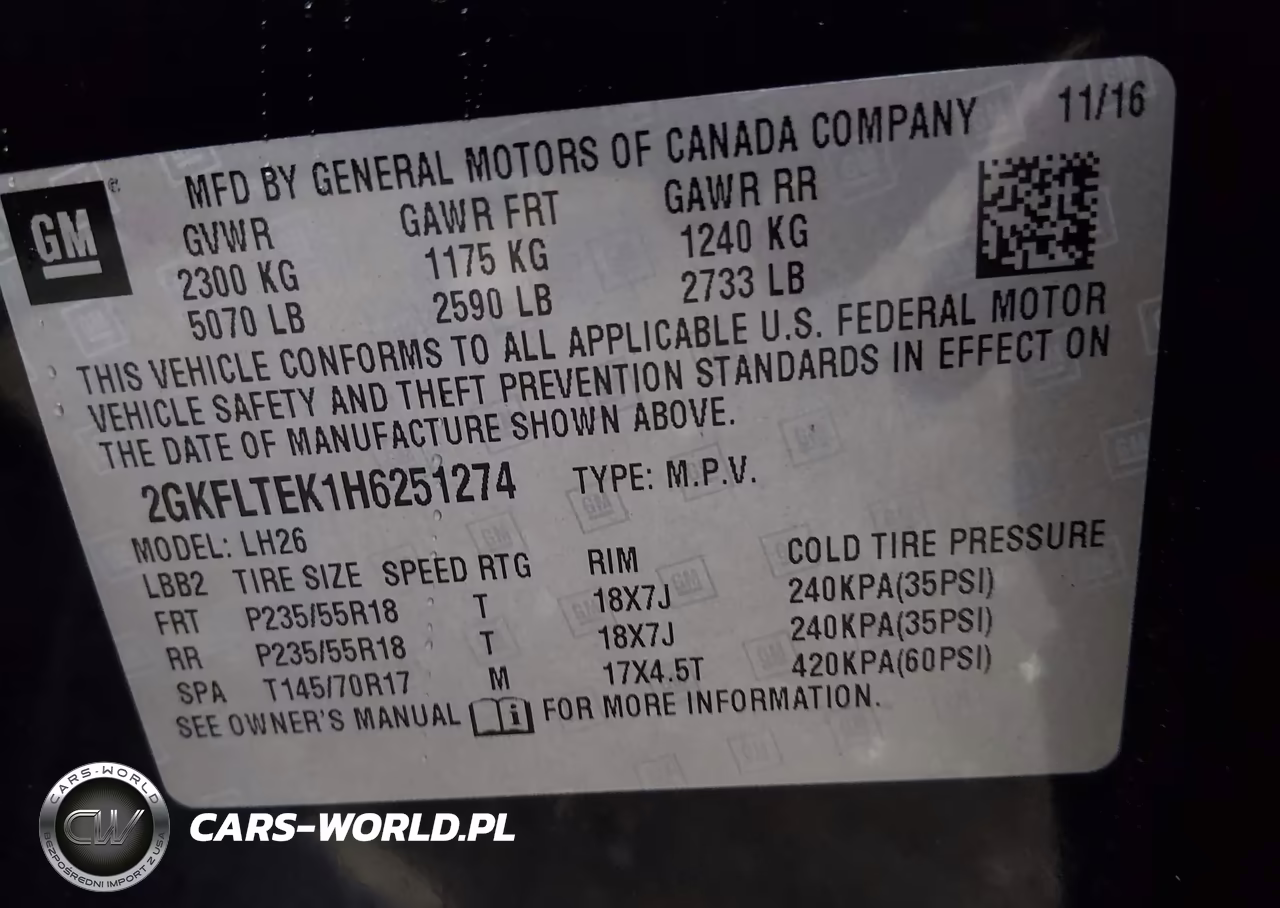 2017 GMC Terrain VIN:2GKFLTEK1H6251274 - 9