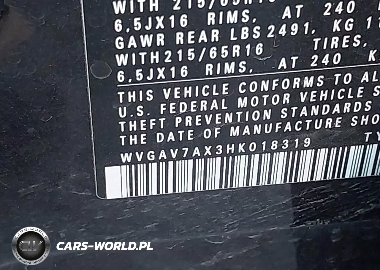 2017 Volkswagen Tiguan 2.0T-2.0T S VIN:WVGAV7AX3HK018319 - 9