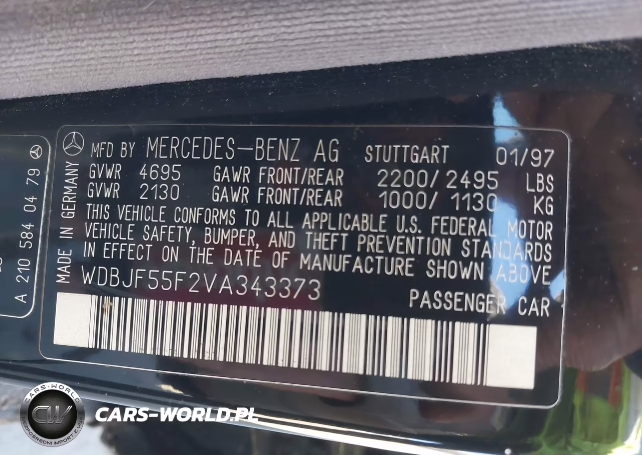 1997 Mercedes-Benz E 320 VIN:WDBJF55F2VA343373 - 9