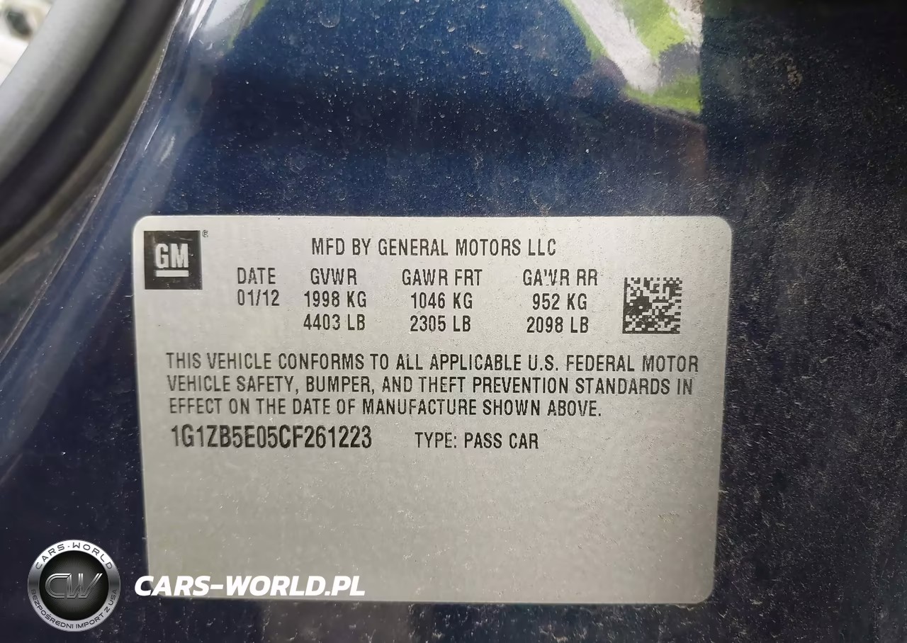 2012 Chevrolet Malibu Ls VIN:1G1ZB5E05CF261223 - 9