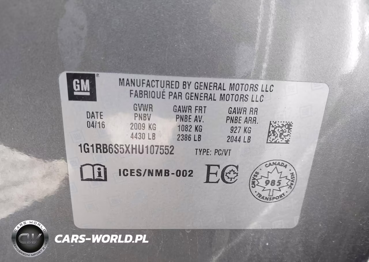 2017 Chevrolet Volt Premier VIN:1G1RB6S5XHU107552 - 9
