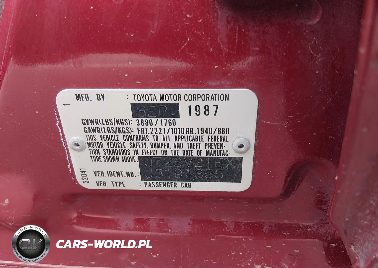 1988 Toyota Camry Dlx VIN:JT2SV21EXJ3191855 - 9
