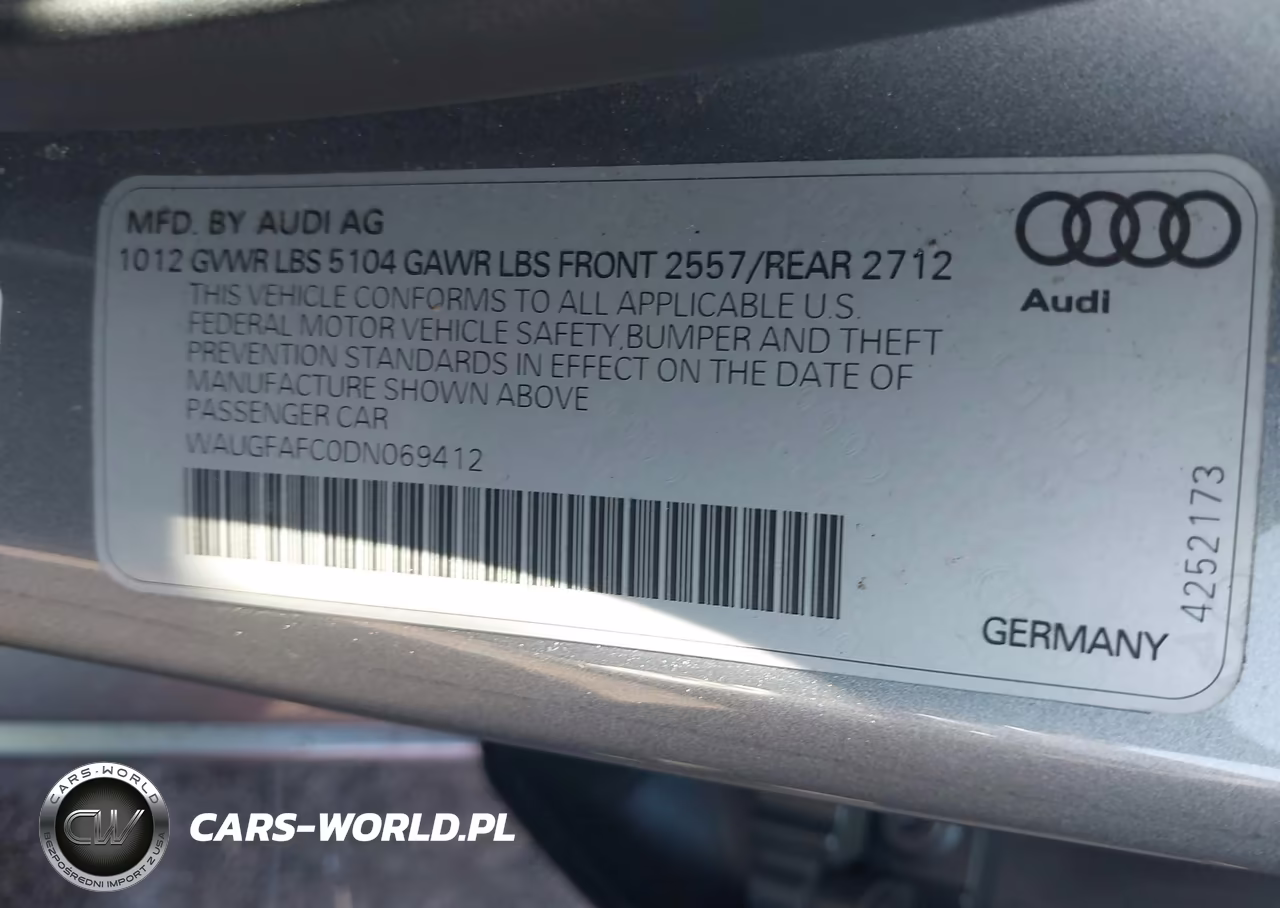 2013 Audi A6 2.0T Premium VIN:WAUGFAFC0DN069412 - 9