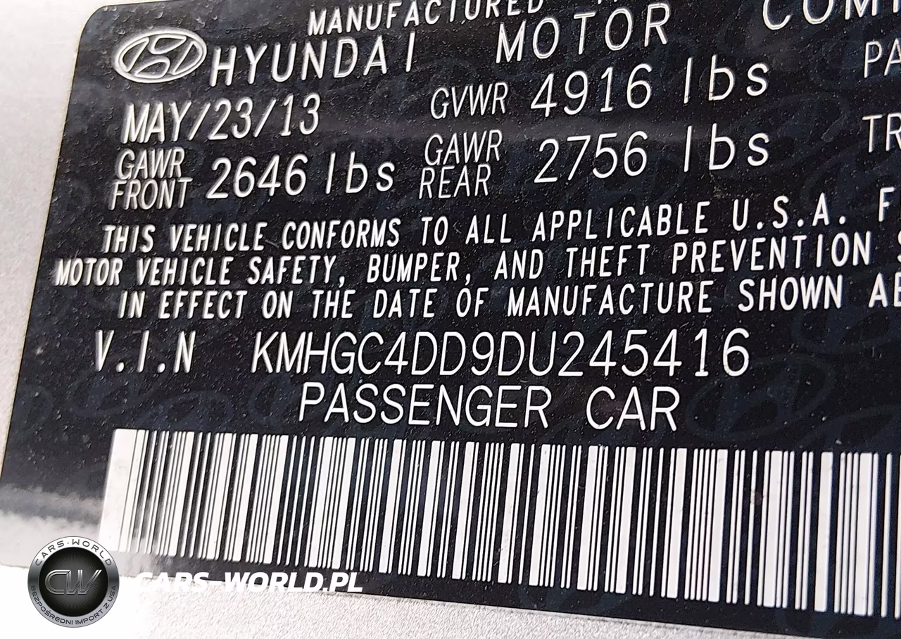 2013 Hyundai Genesis 3.8 VIN:KMHGC4DD9DU245416 - 9