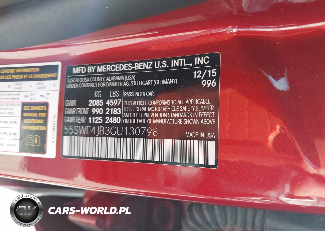 2016 Mercedes-Benz C 300 VIN:55SWF4JB3GU130798 - 9