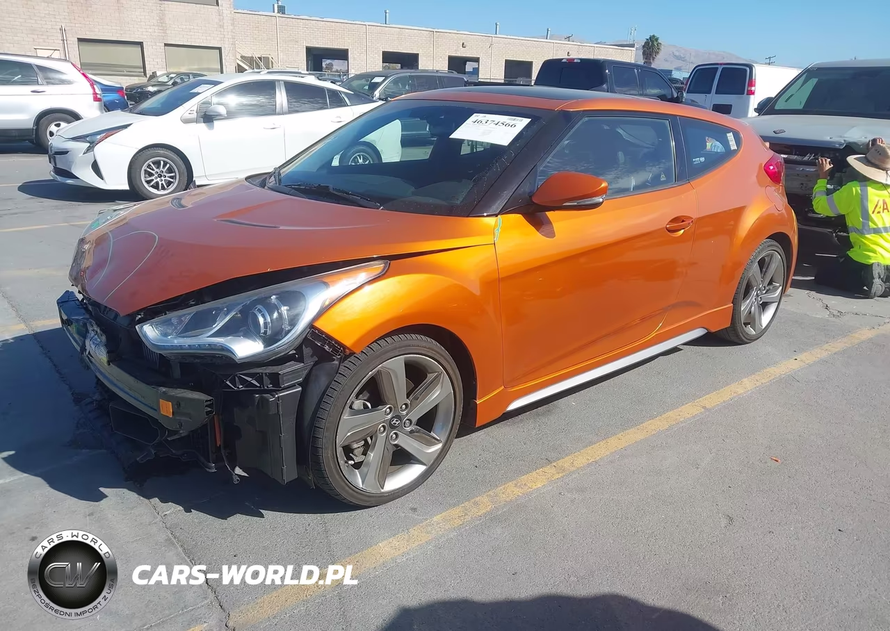 2013 Hyundai Veloster Turbo W-Black VIN:KMHTC6AE2DU117624 - 2