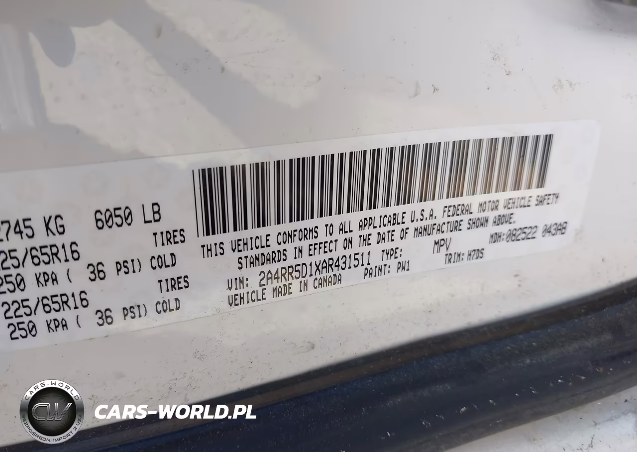 2010 Chrysler Town & Country Touring VIN:2A4RR5D1XAR431511 - 9