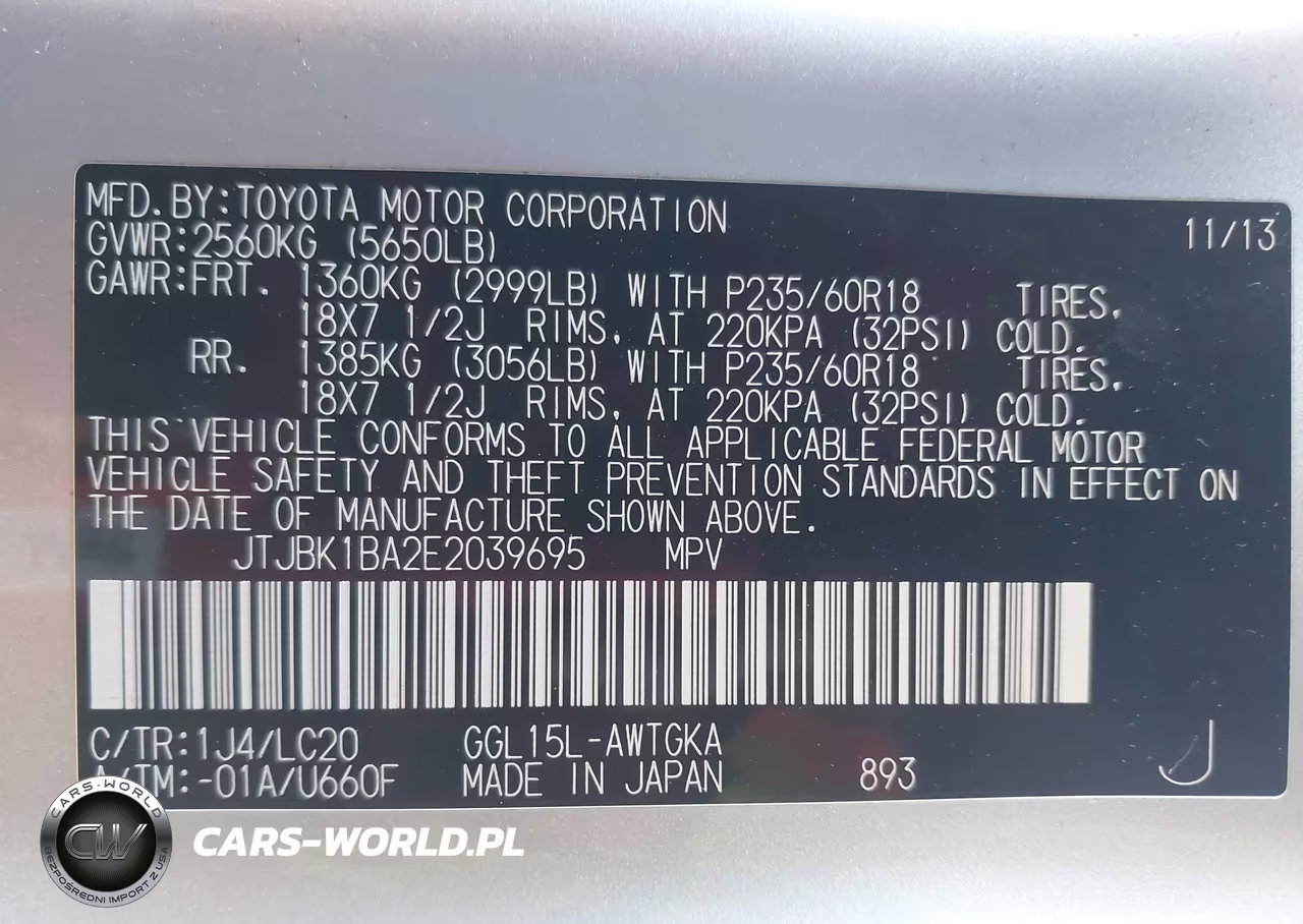 2014 Lexus Rx 350 VIN:JTJBK1BA2E2039695 - 9