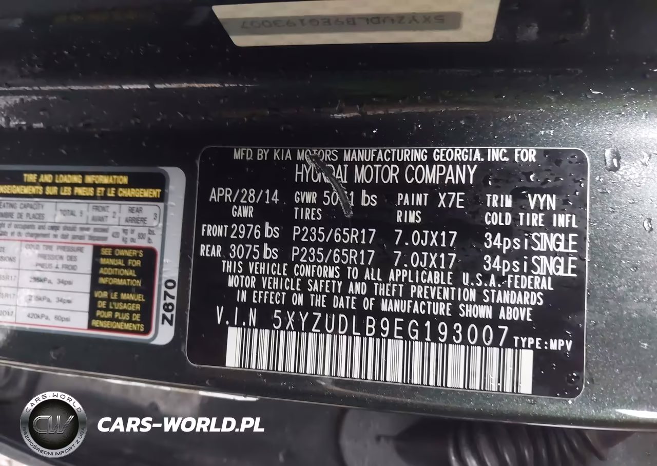 2014 Hyundai Santa Fe Sport 2.4L VIN:5XYZUDLB9EG193007 - 9