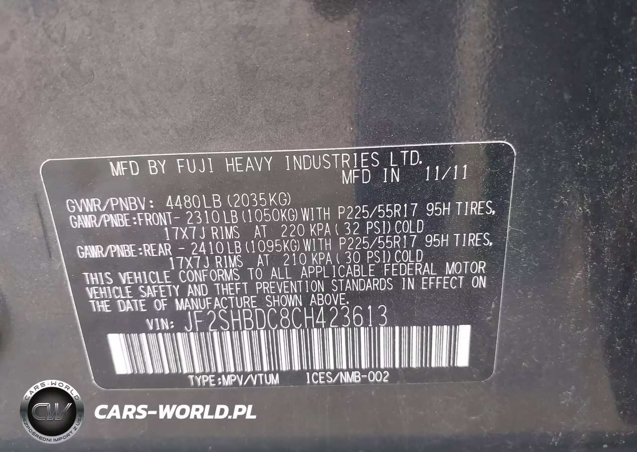 2012 Subaru Forester 2.5X Premium VIN:JF2SHBDC8CH423613 - 9