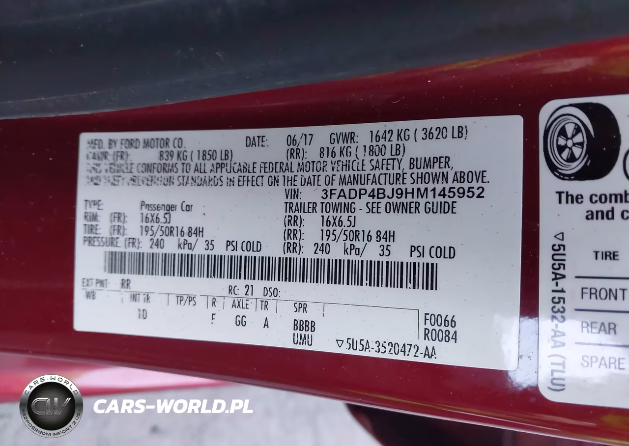 2017 Ford Fiesta Se VIN:3FADP4BJ9HM145952 - 9