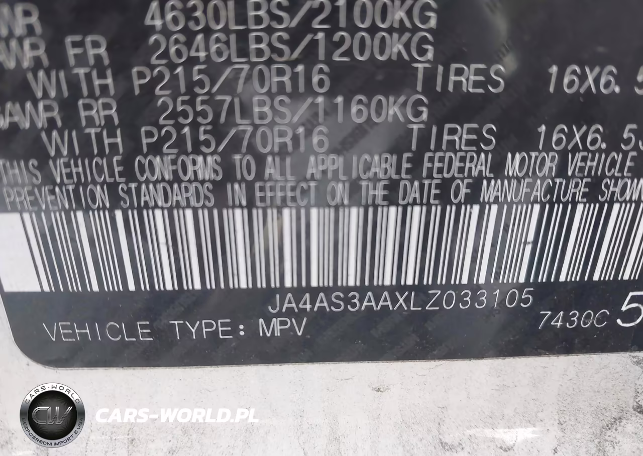 2020 Mitsubishi Eclipse Cross Es 1.5T VIN:JA4AS3AAXLZ033105 - 9