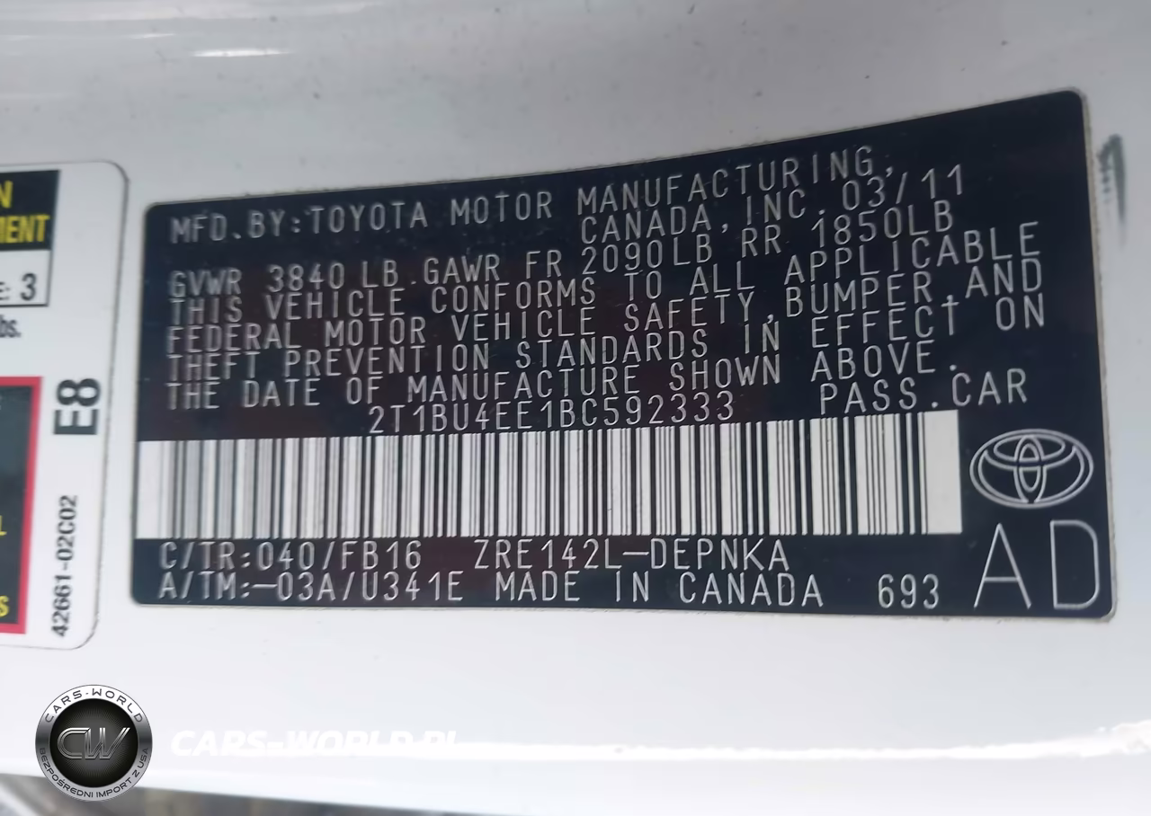 2011 Toyota Corolla Le VIN:2T1BU4EE1BC592333 - 9