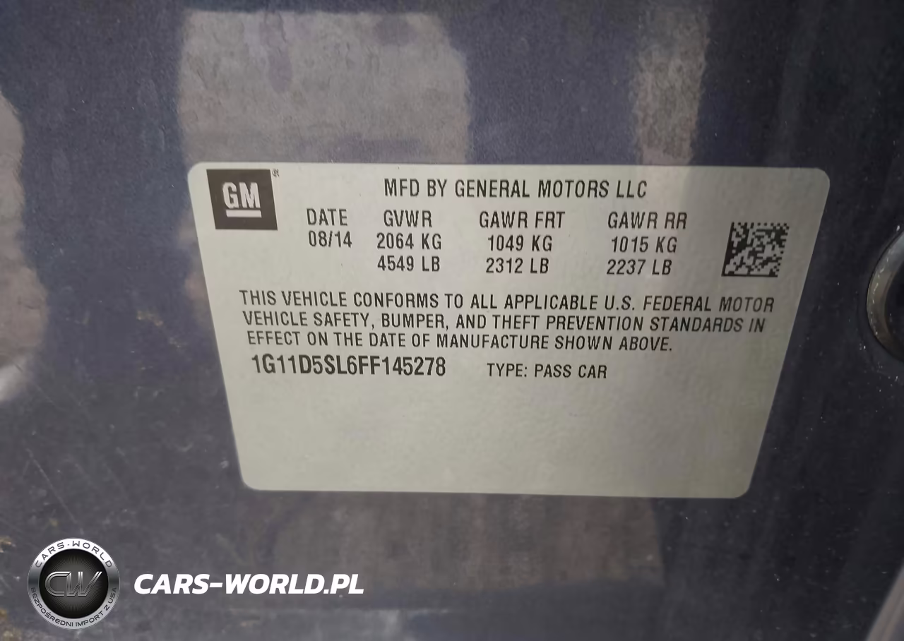 2015 Chevrolet Malibu 2Lt VIN:1G11D5SL6FF145278 - 9