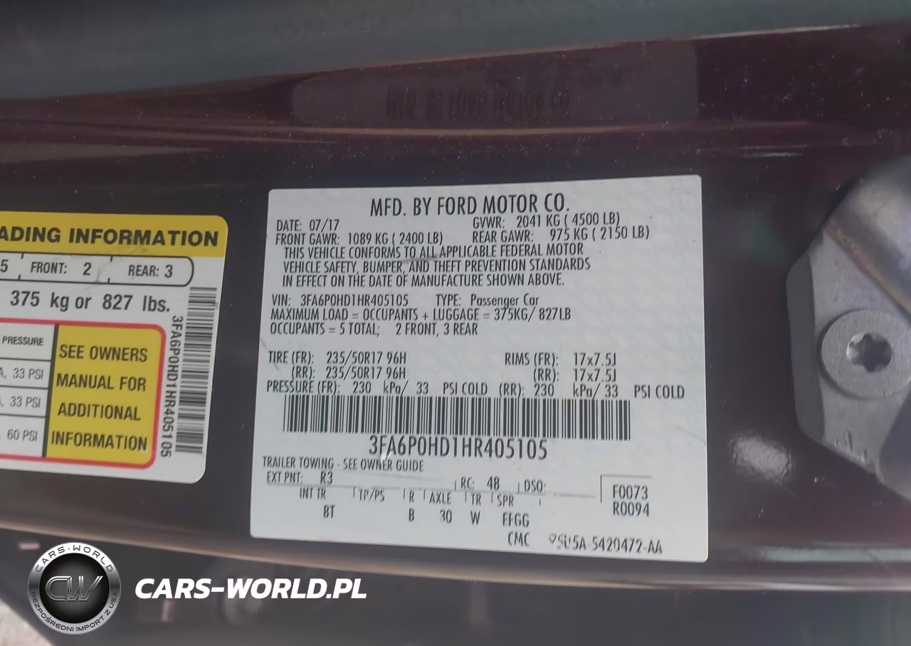 2017 Ford Fusion Se VIN:3FA6P0HD1HR405105 - 9