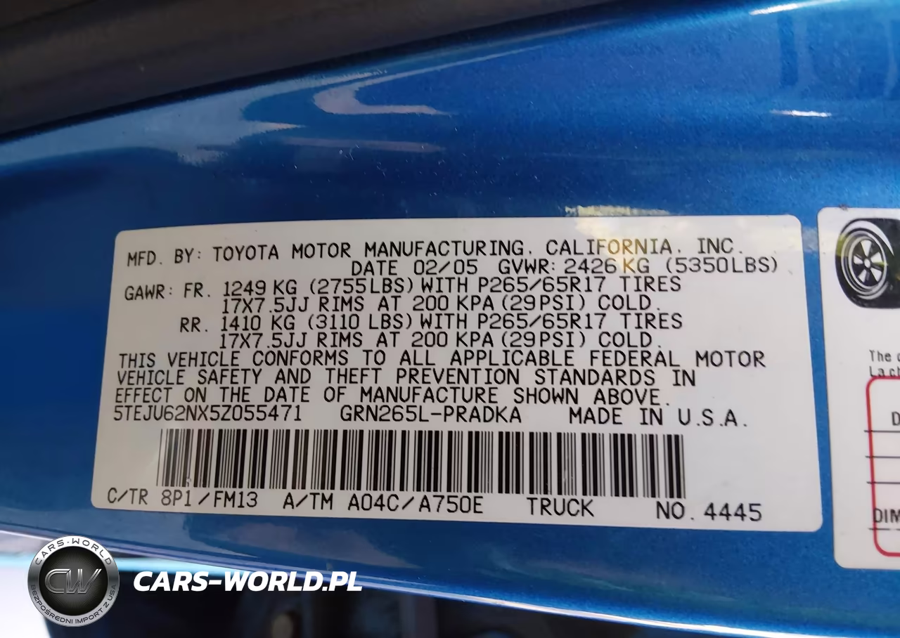 2005 Toyota Tacoma Prerunner V6 VIN:5TEJU62NX5Z055471 - 9
