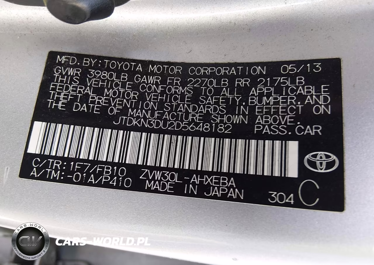 2013 Toyota Prius Three VIN:JTDKN3DU2D5648182 - 9