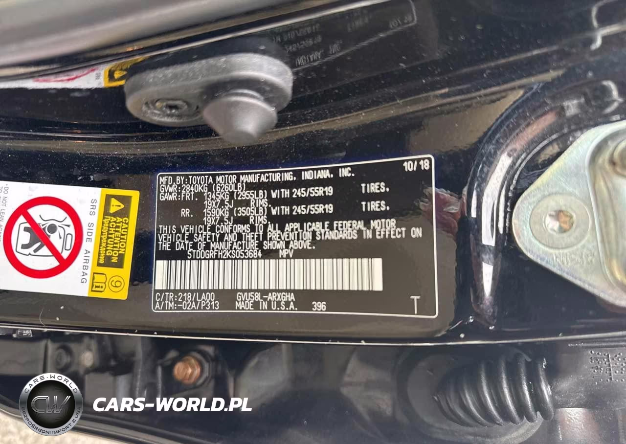 2019 Toyota Highlander Hybrid Limited Platinum VIN:5TDDGRFH2KS053684 - 9