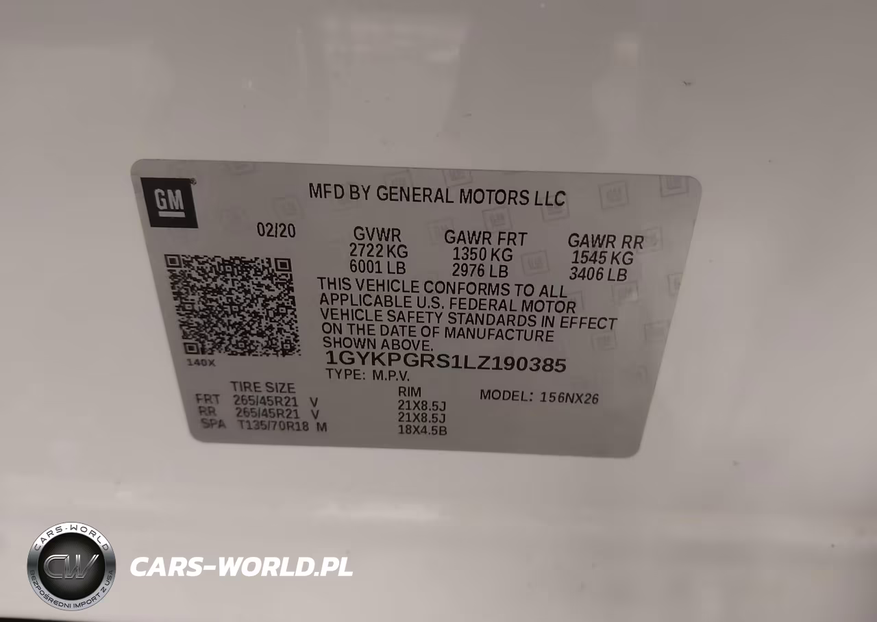 2020 Cadillac Xt6 Awd Sport VIN:1GYKPGRS1LZ190385 - 9
