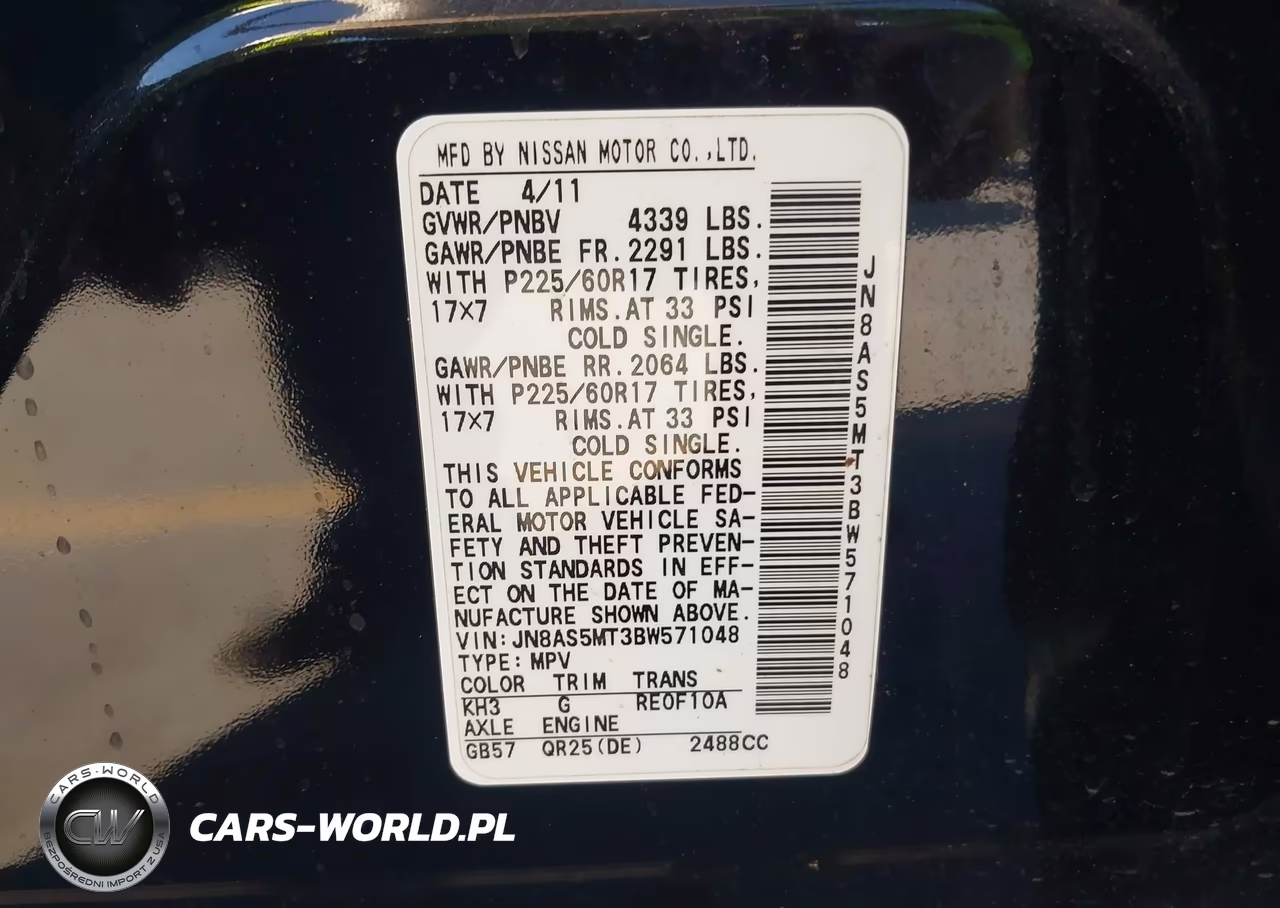 2011 Nissan Rogue S-Sv-Krom VIN:JN8AS5MT3BW571048 - 9