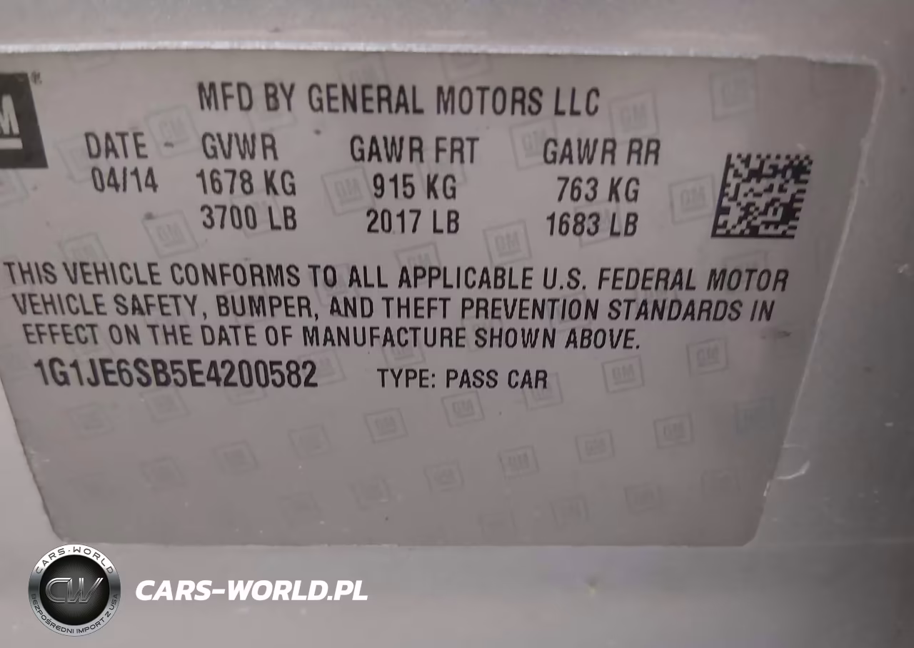 2014 Chevrolet Sonic Ltz Auto VIN:1G1JE6SB5E4200582 - 9