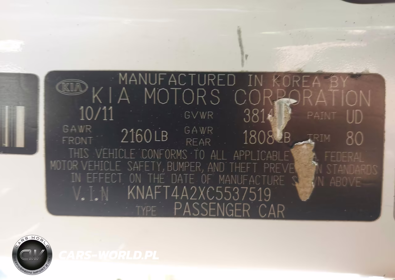 2012 Kia Forte Lx VIN:KNAFT4A2XC5537519 - 9