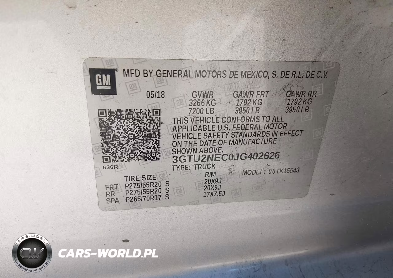 2018 GMC Sierra 1500 Slt VIN:3GTU2NEC0JG402626 - 9