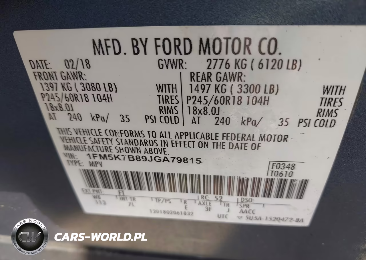 2018 Ford Explorer VIN:1FM5K7B89JGA79815 - 9
