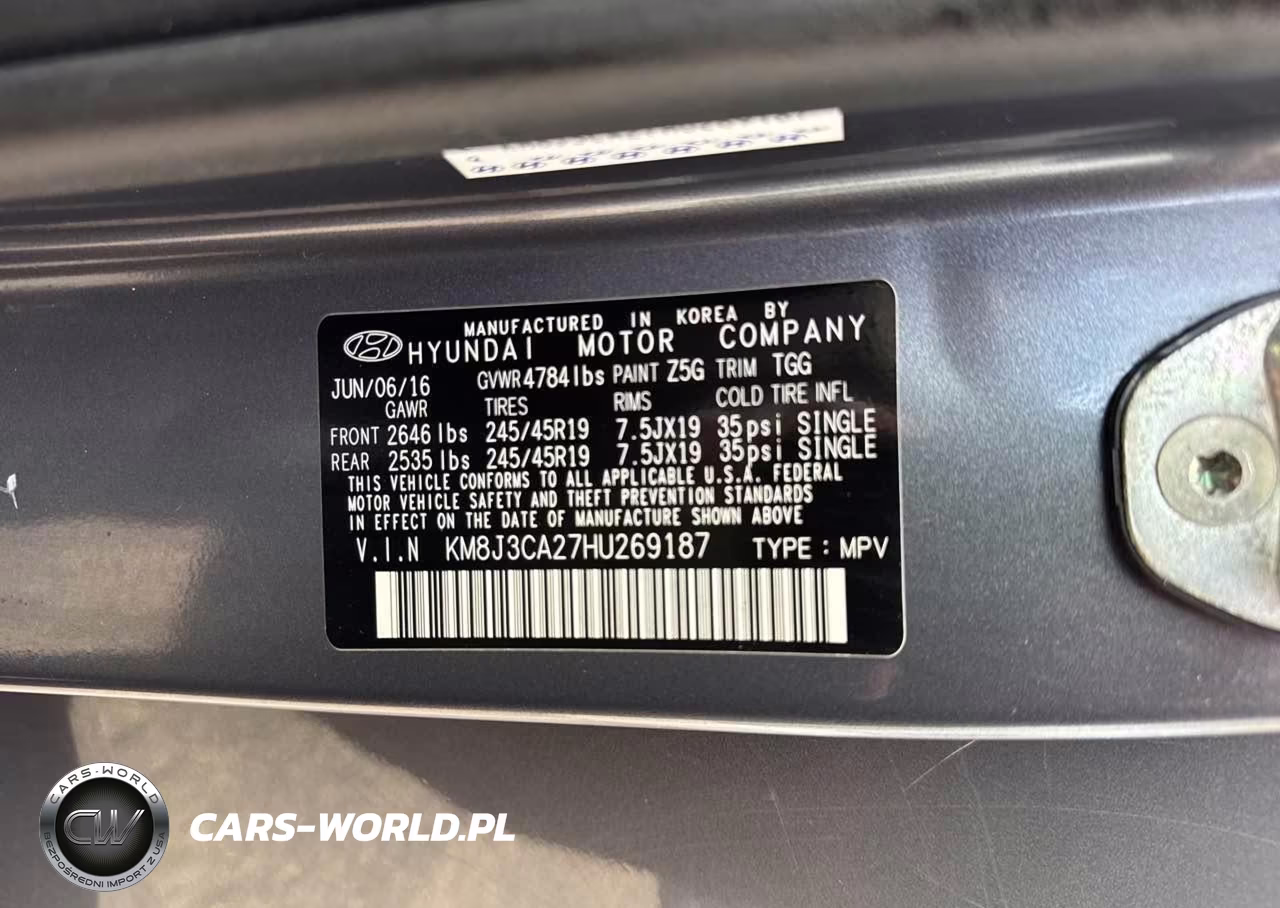 2017 Hyundai Tucson Sport VIN:KM8J3CA27HU269187 - 9