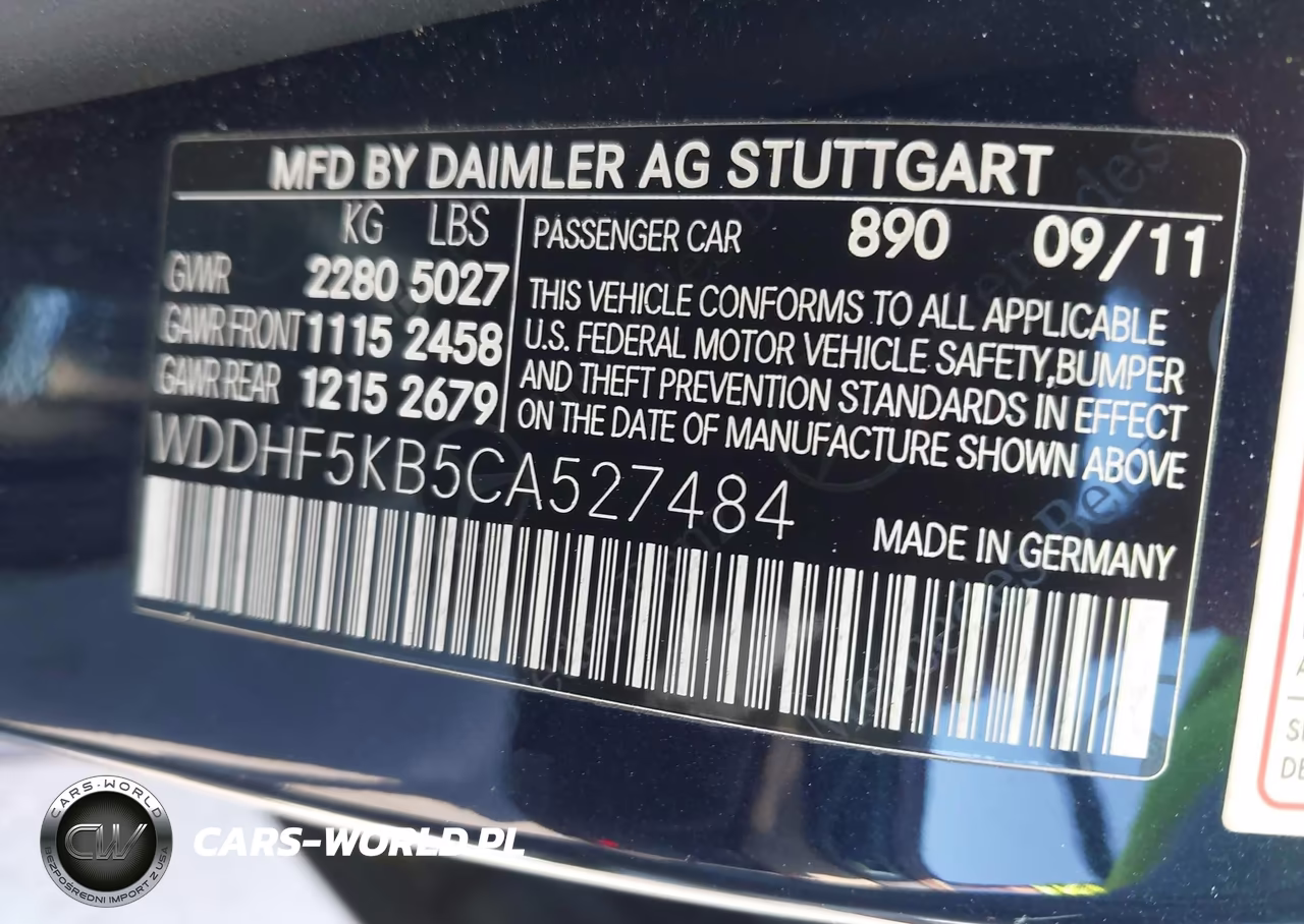 2012 Mercedes-Benz E 350 VIN:WDDHF5KB5CA527484 - 9