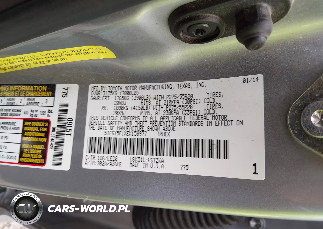 2014 Toyota Tundra Platinum 5.7L V8 VIN:5TFGY5F1XEX158977 - 9