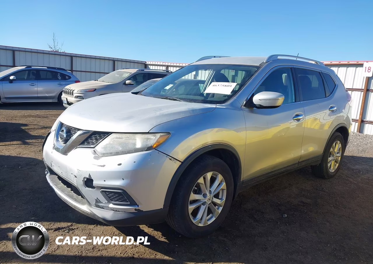 2015 Nissan Rogue Sv VIN:KNMAT2MV1FP500245 - 2