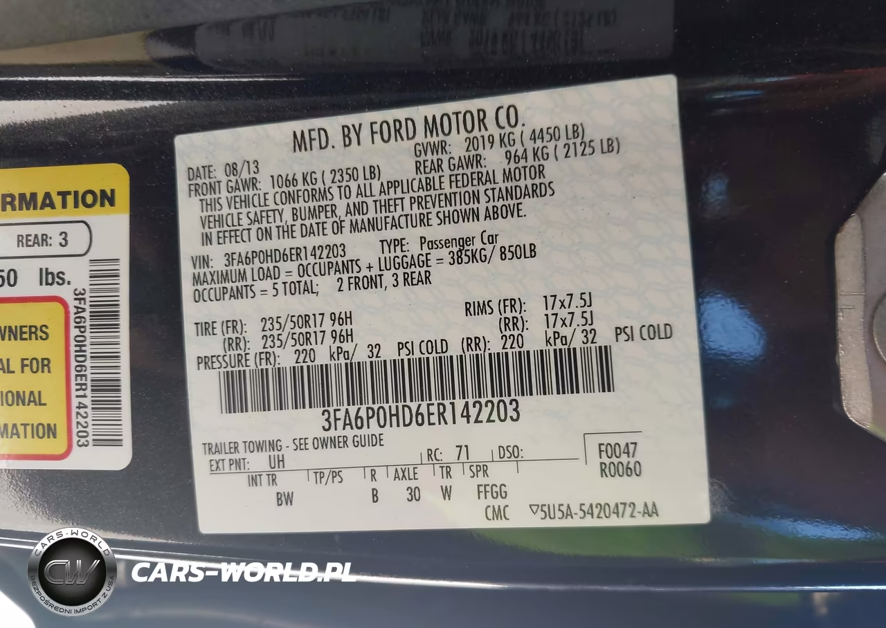 2014 Ford Fusion Se VIN:3FA6P0HD6ER142203 - 9
