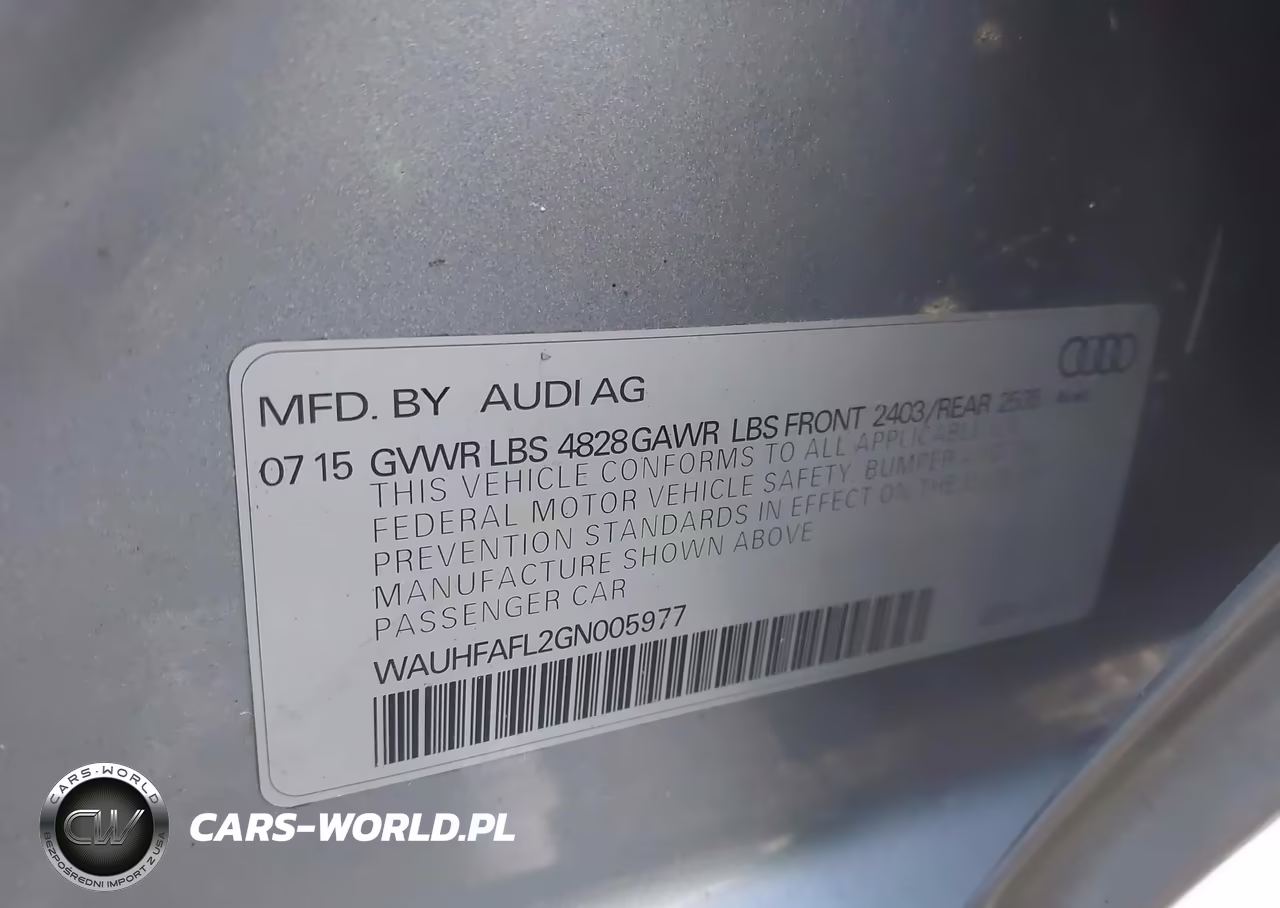 2016 Audi A4 2.0T Premium VIN:WAUHFAFL2GN005977 - 9