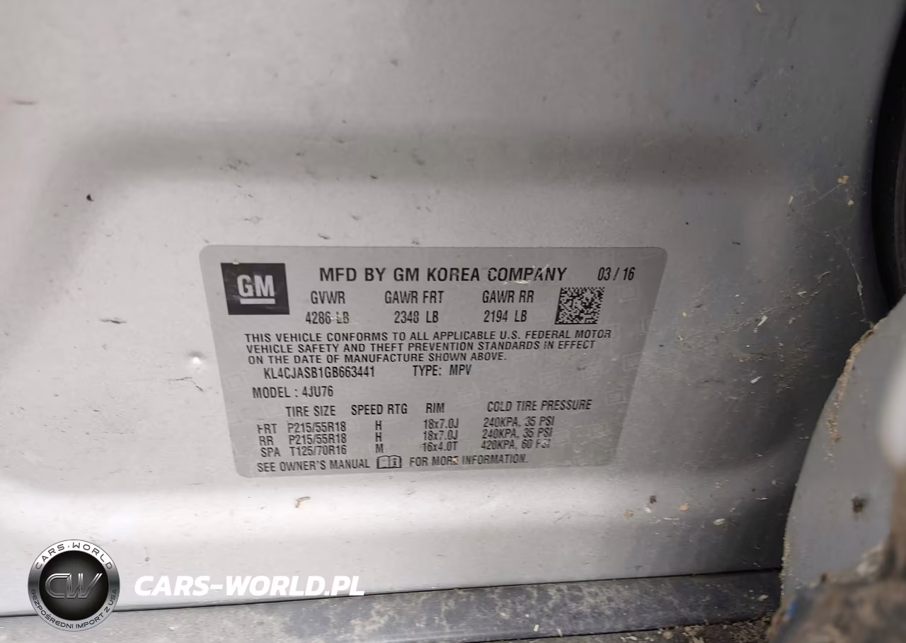 2016 Buick Encore VIN:KL4CJASB1GB663441 - 9