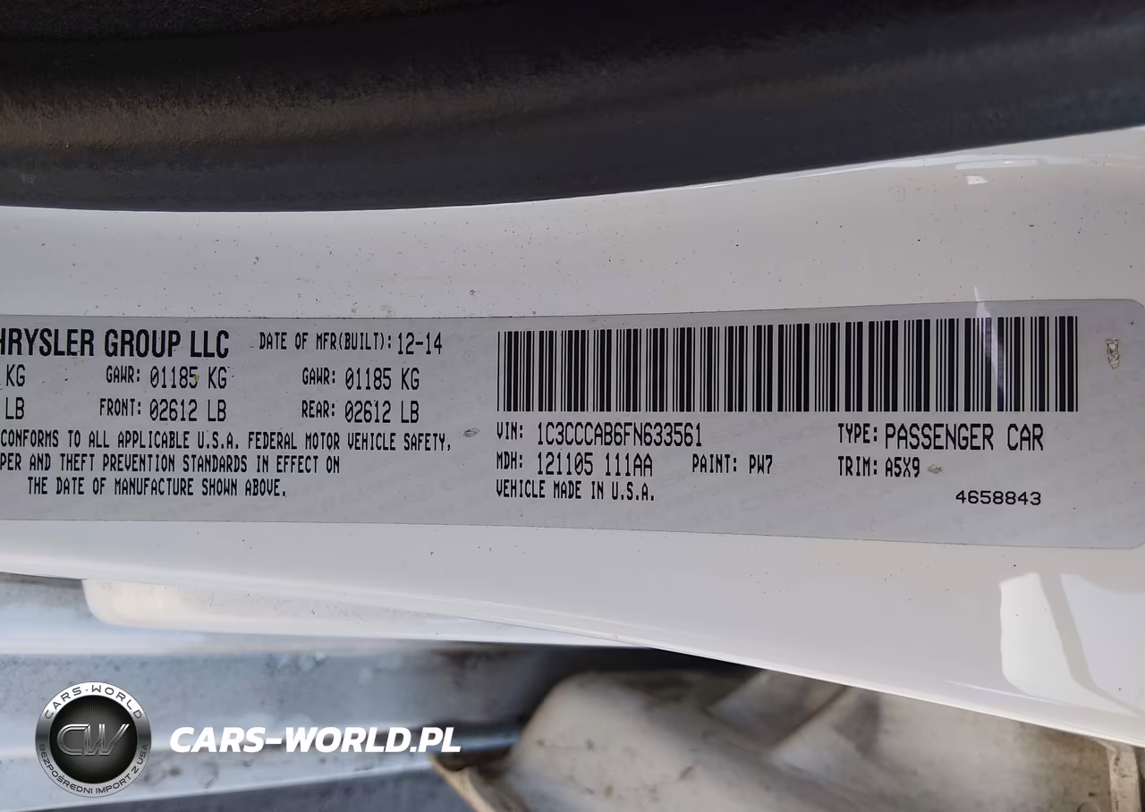 2015 Chrysler 200 Limited VIN:1C3CCCAB6FN633561 - 9