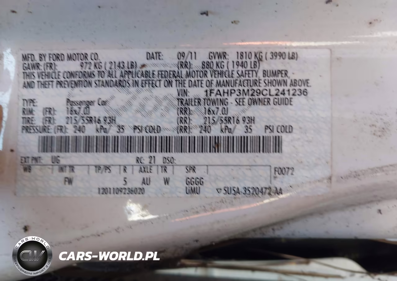 2012 Ford Focus Sel VIN:1FAHP3M29CL241236 - 9
